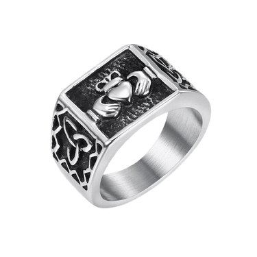 Bague Claddagh et Triskel - Univers Celtique